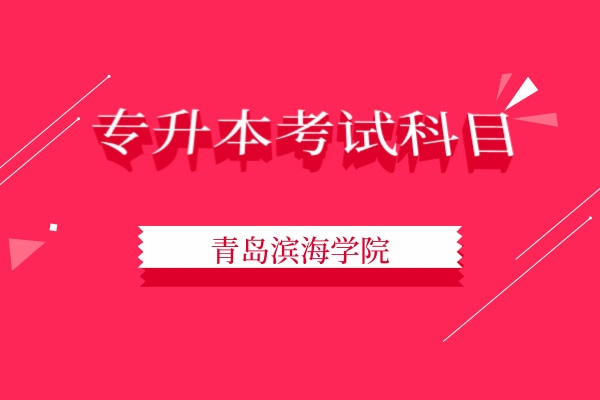 2022年青岛滨海学院专升本自荐考试科目