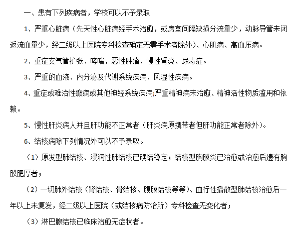 湖南专升本入学后体检不合格 会被退学吗？