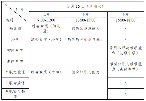湖南省2023年下半年中小学教师资格考试（笔试）公告