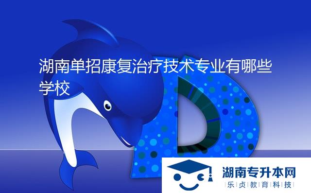 湖南单招康复治疗技术专业有哪些学校