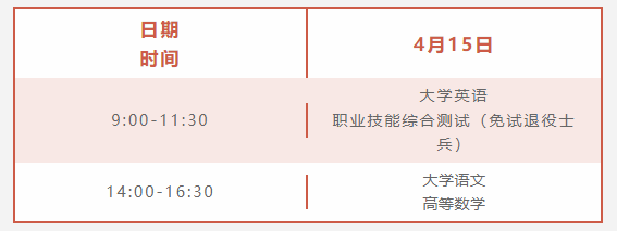 西安航空学院专升本考试时间
