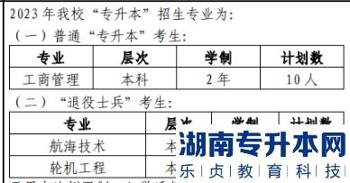 2023年上海海事大学专升本招生计划(图2)
