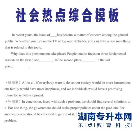 英语专升本必背作文模板(图6)