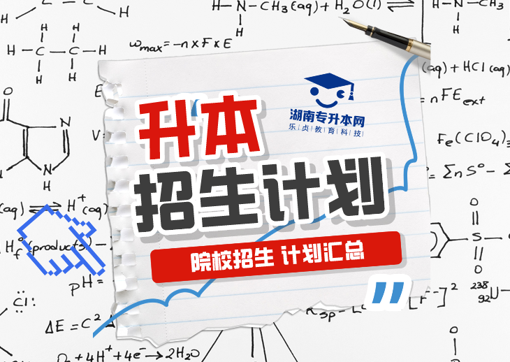 普通计划20009人，2024年湖南专升本各招生院校招生计划