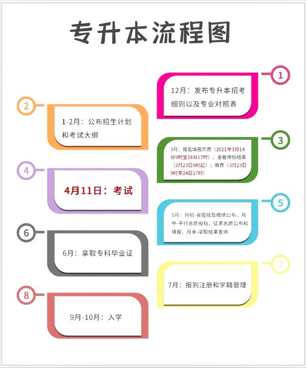 浙江专升本流程