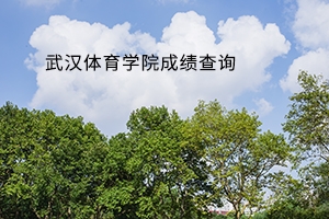武汉体育学院2019年专升本考试成绩查询