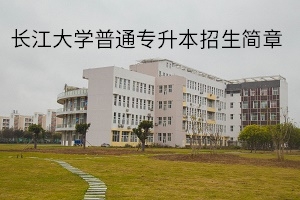 长江大学2020年普通专升本招生简章:招生计划及报名流程