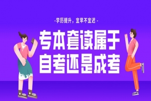 自考本科:专本套读属于自考还是成考?