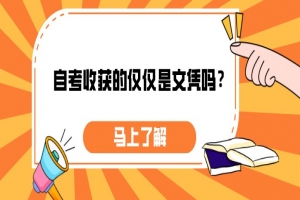 常见问题:自考收获的仅仅是文凭吗?