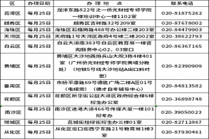2021年广东广州市高等教育自学考试考籍更正办理须知