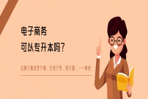 电子商务可以专升本吗