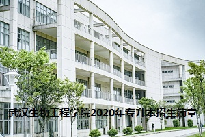 武汉生物工程学院2020年专升本招生简章：招生计划及考试科目(图1)