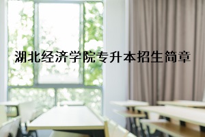 湖北经济学院2020年普通专升本招生简章：招生计划及报名流程(图1)